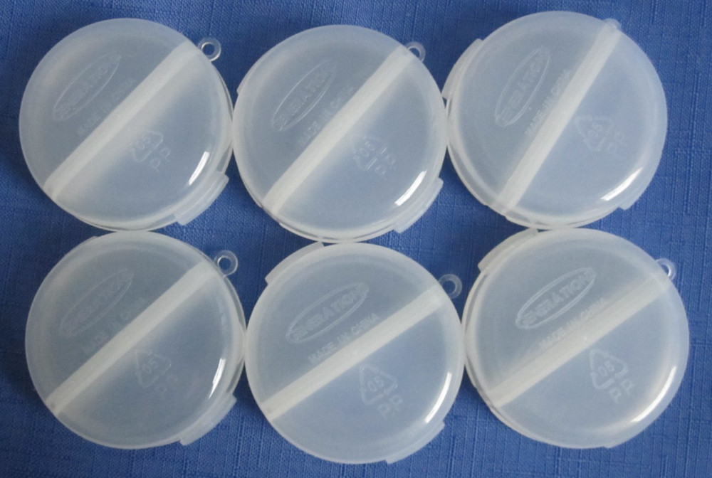 Lot-17 Assorted Small Storage Containers Round Nails Transparent DIY Crafts
