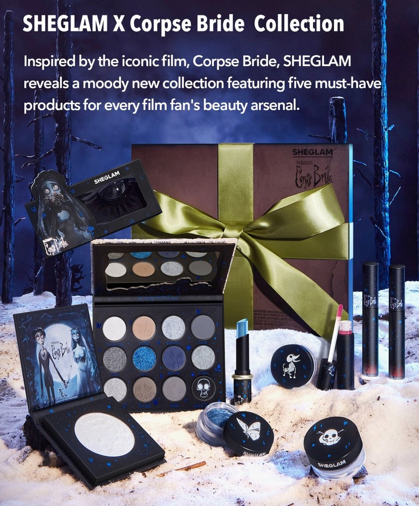 Tim Burton CORPSE BRIDE COLLECTION Sheglam MOONLIGHT EYESHADOW PALETTE