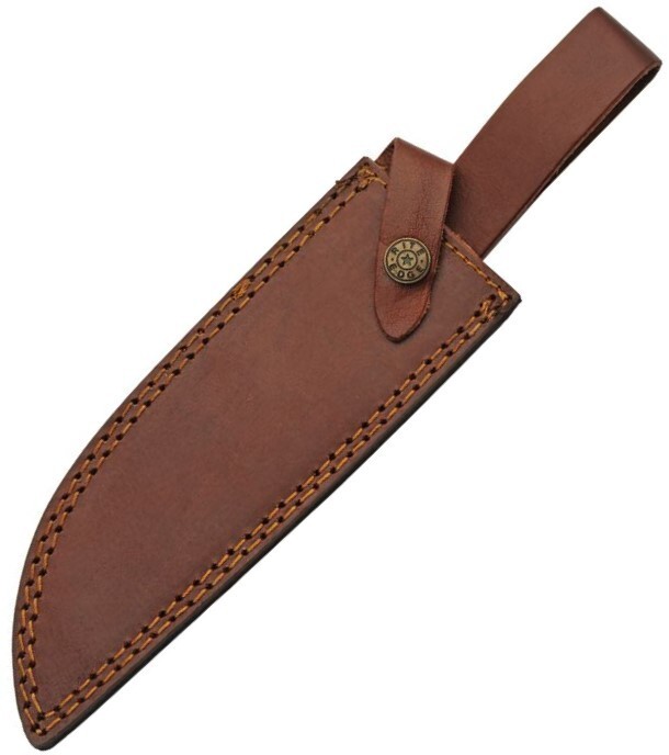 Rain Fall Hunter Fixed Knife 7" Stainless Steel Blade Burned Bone Handle 203498