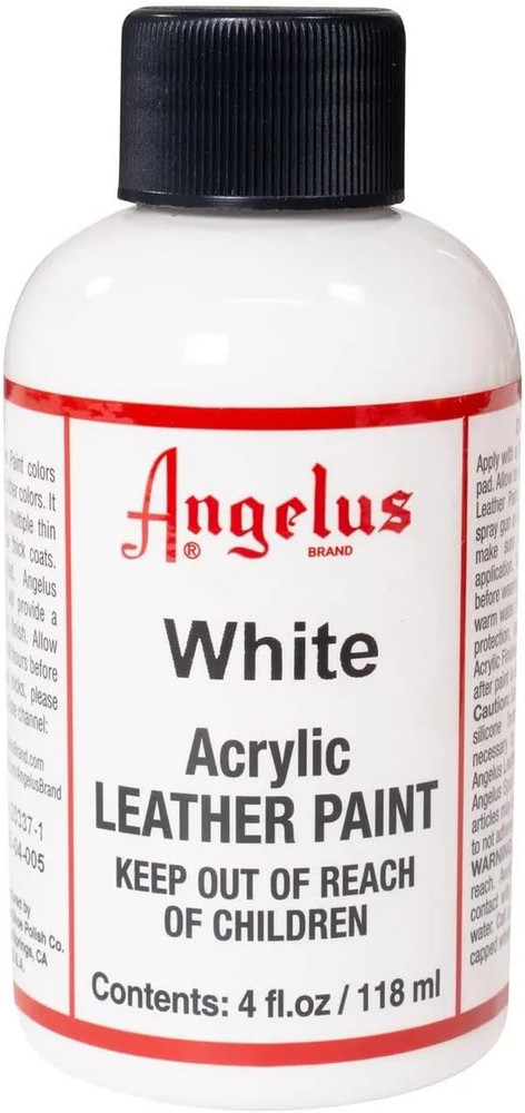 Acrylic Leather Paint 4Oz White