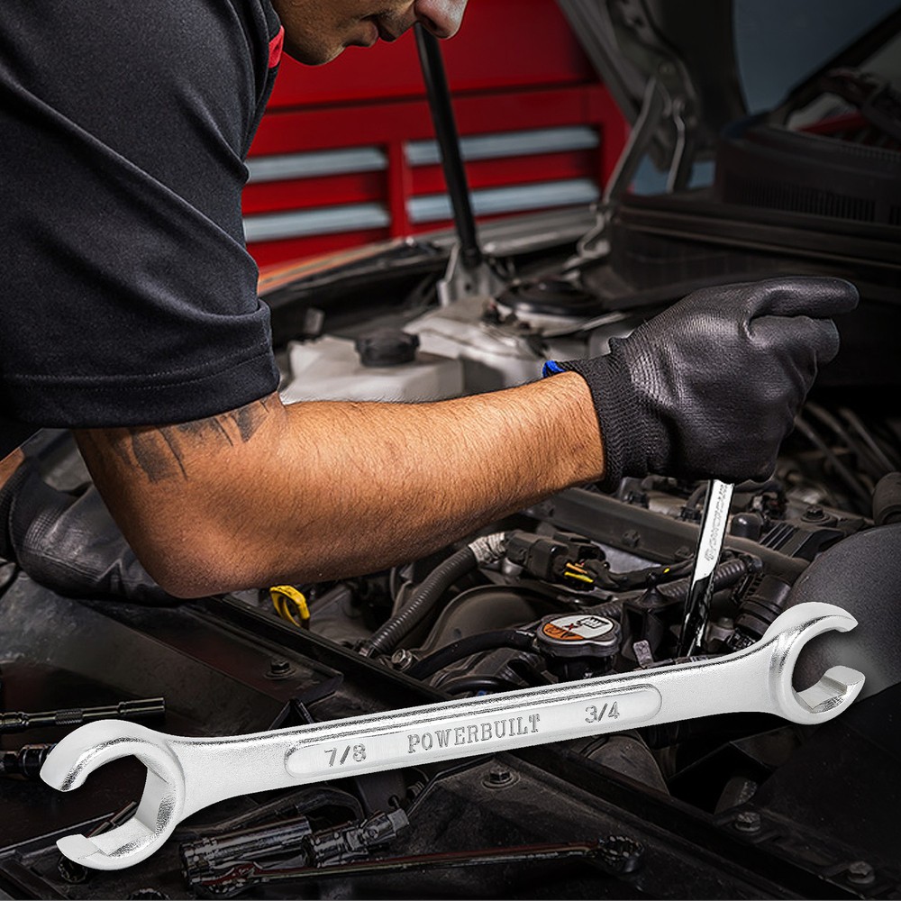 Powerbuilt 4 Piece SAE Flare Nut Wrench Set - 640185