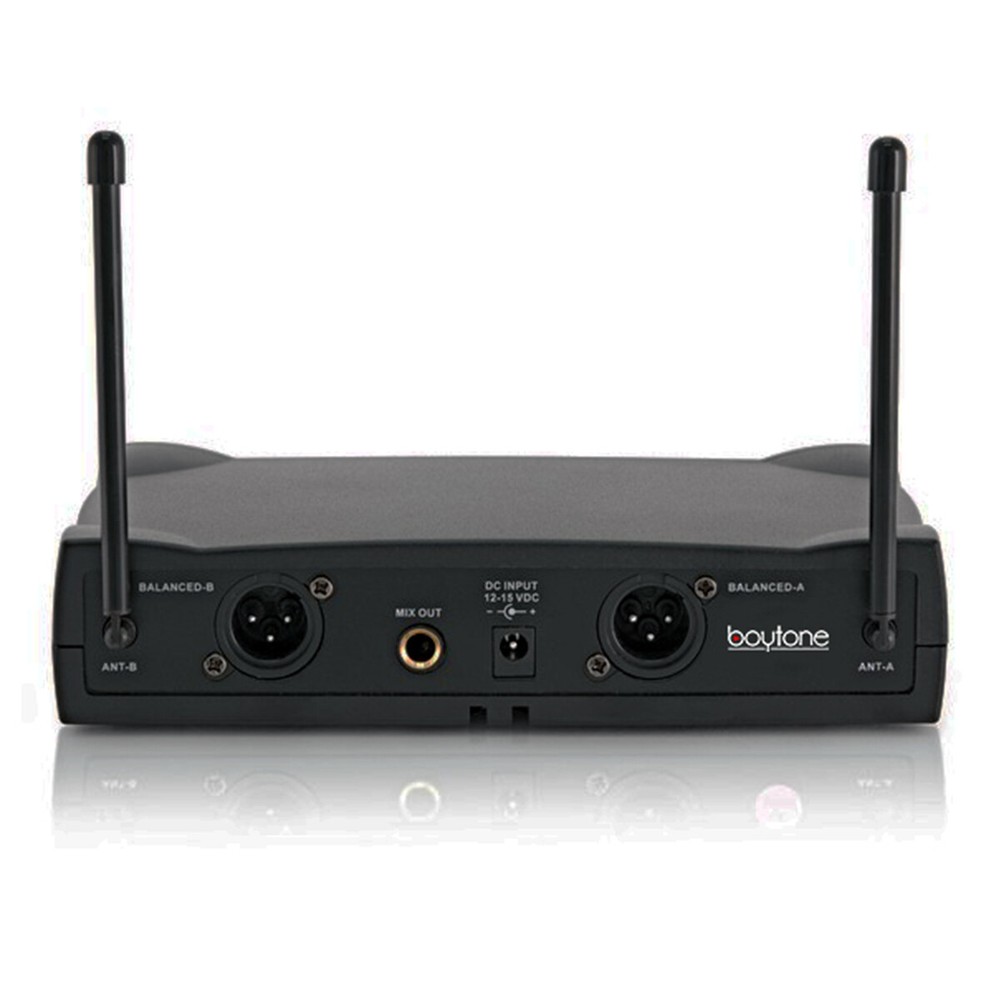Boytone BT-42M, VHF Wireless Dual HandHeld Microphone System / caring Case