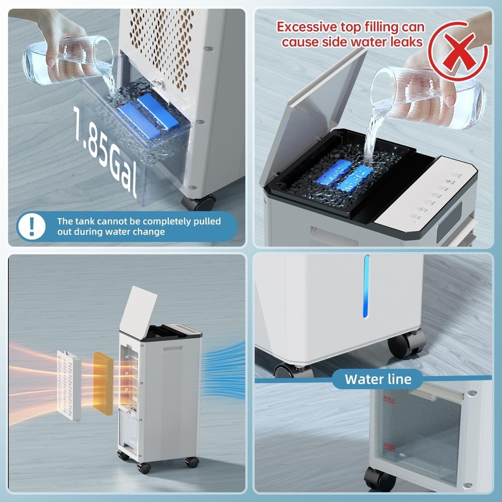 Energy-Efficient Portable AC Unit for Bedroom: 36 dB Whisper Quiet Operation