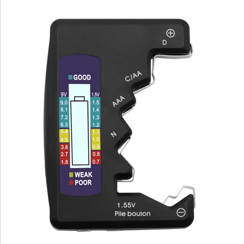 Universal Digital AA AAA C D 9V 1.5V Button Battery Checker Tester Voltage Meter