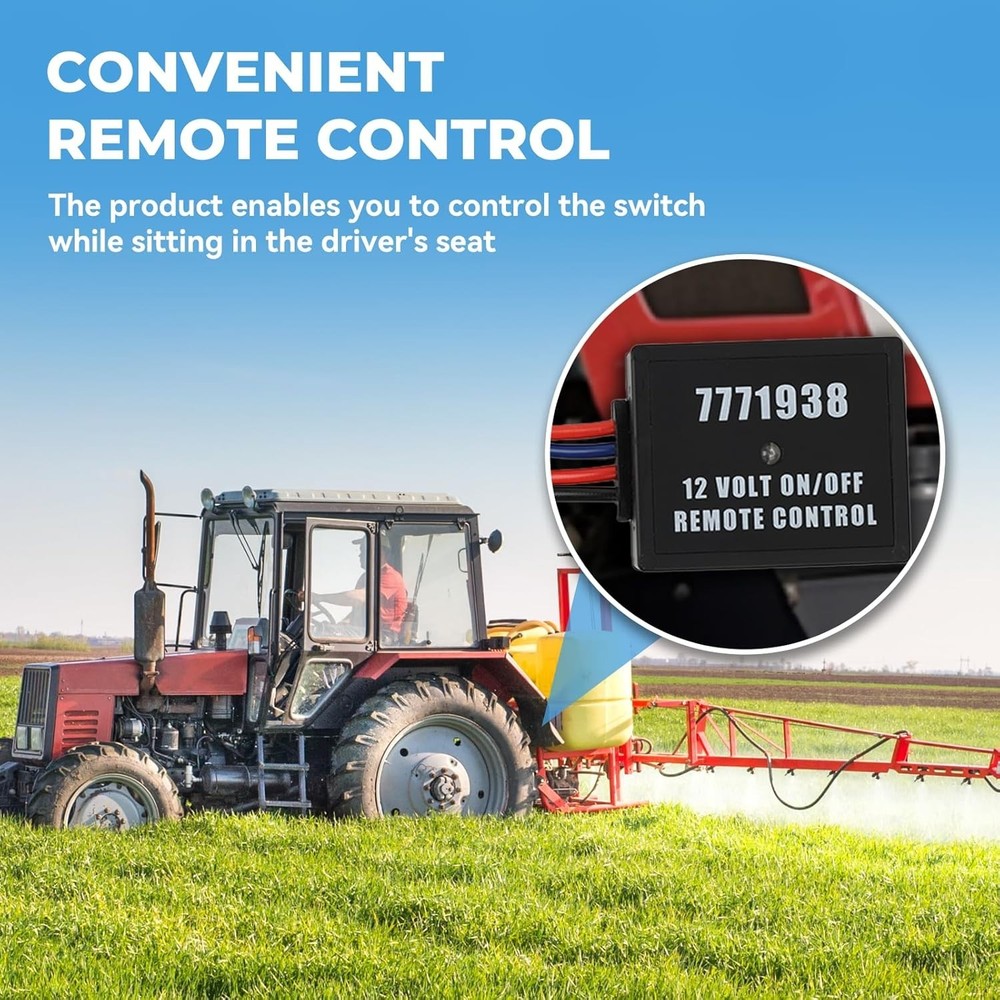 Lightweight 12 Volt Wireless Remote - Seamless Control with Convenient Clip