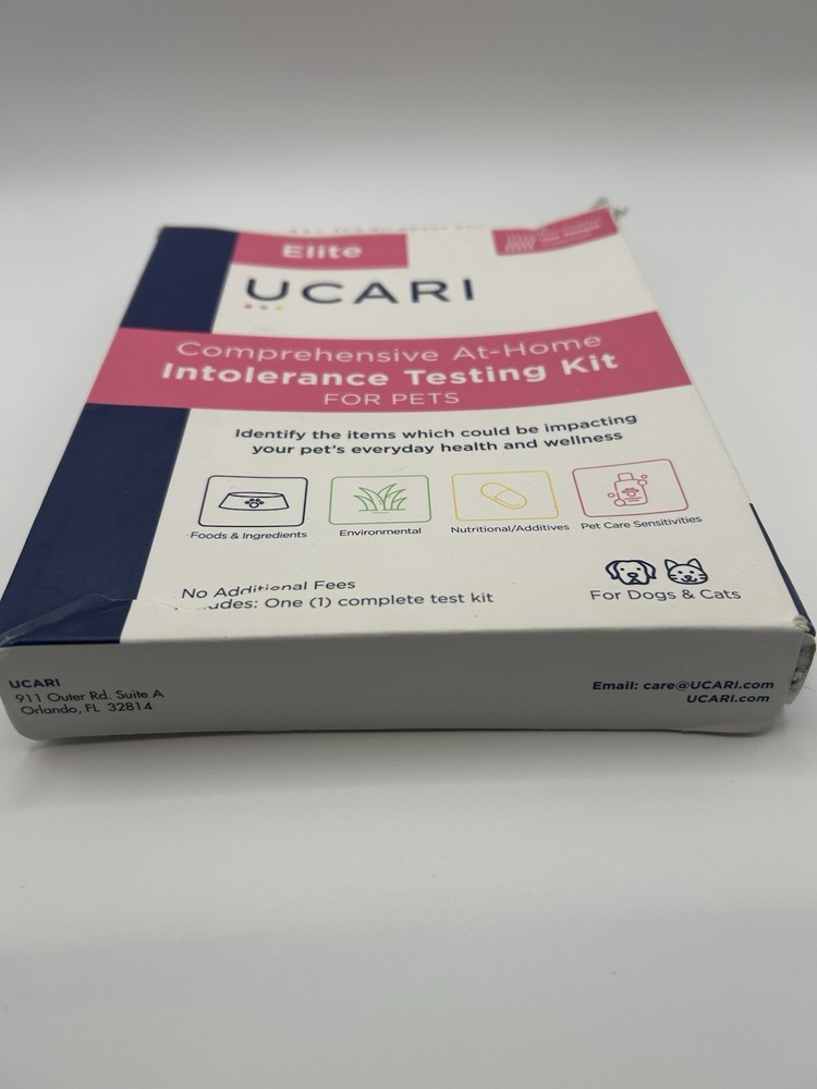 Ucari Elite Comprehensive At Home Intolerance Testing Kit For Pets Unused