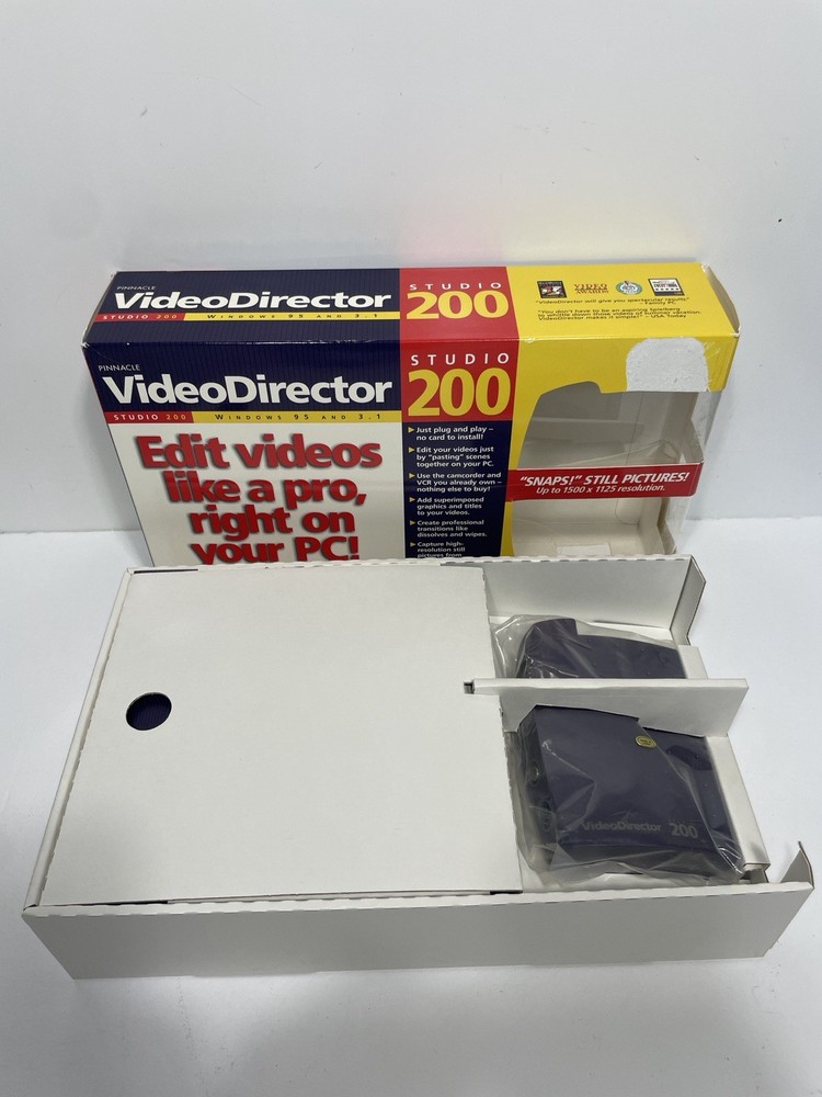 Pinnacle Systems Video Director Studio 200 Windows Video Editor New Sealed