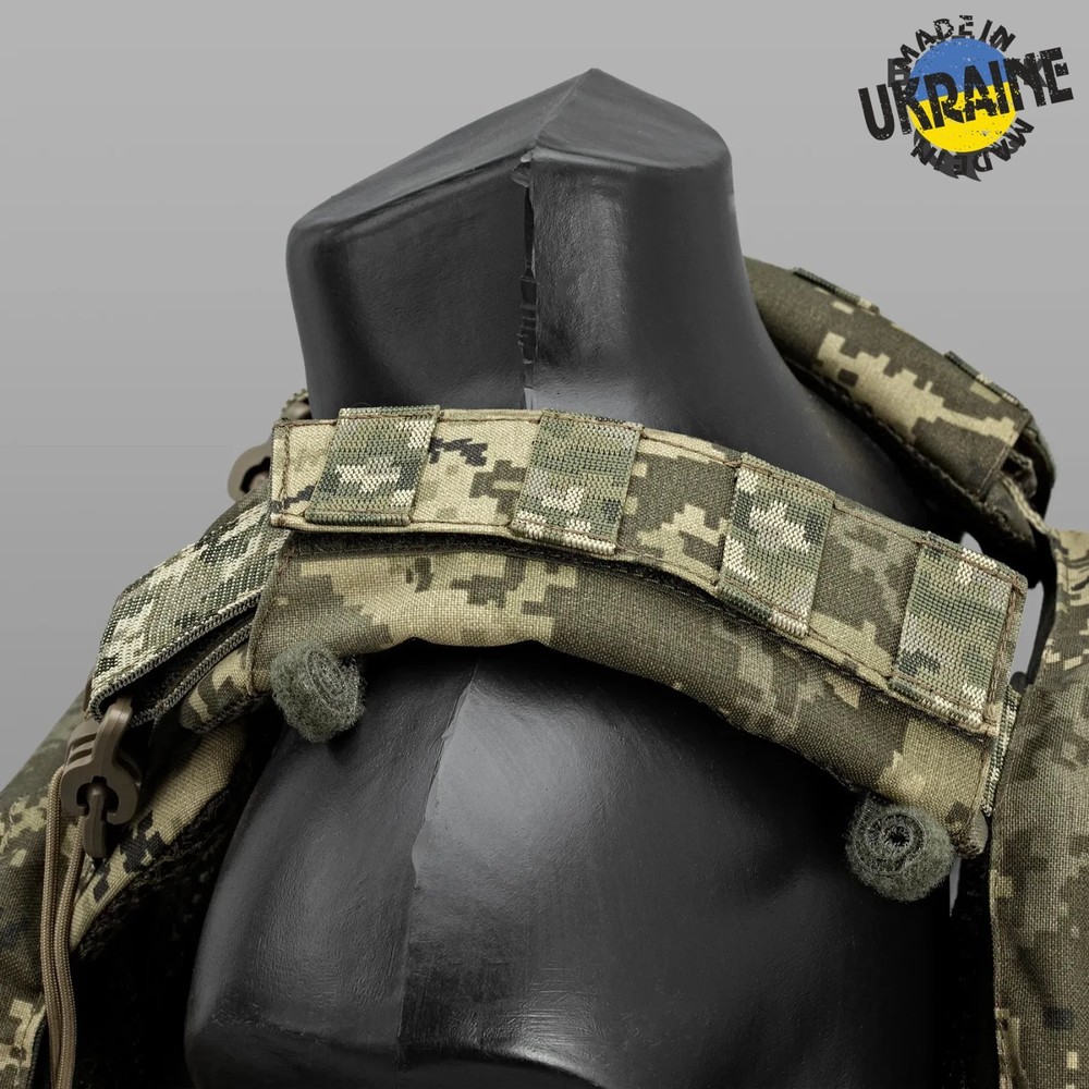 Ukrainian Plate Carrier STALKER Model 6 MM14 Pixel Quick Release MOLLE