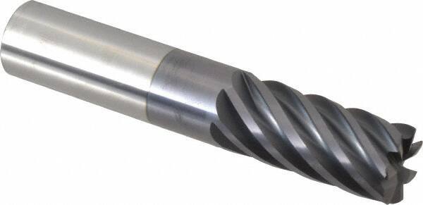 Accupro 3/4" Diam 7 Flute Single End Solid Carbide 0.03" Corner Radius End Mi...