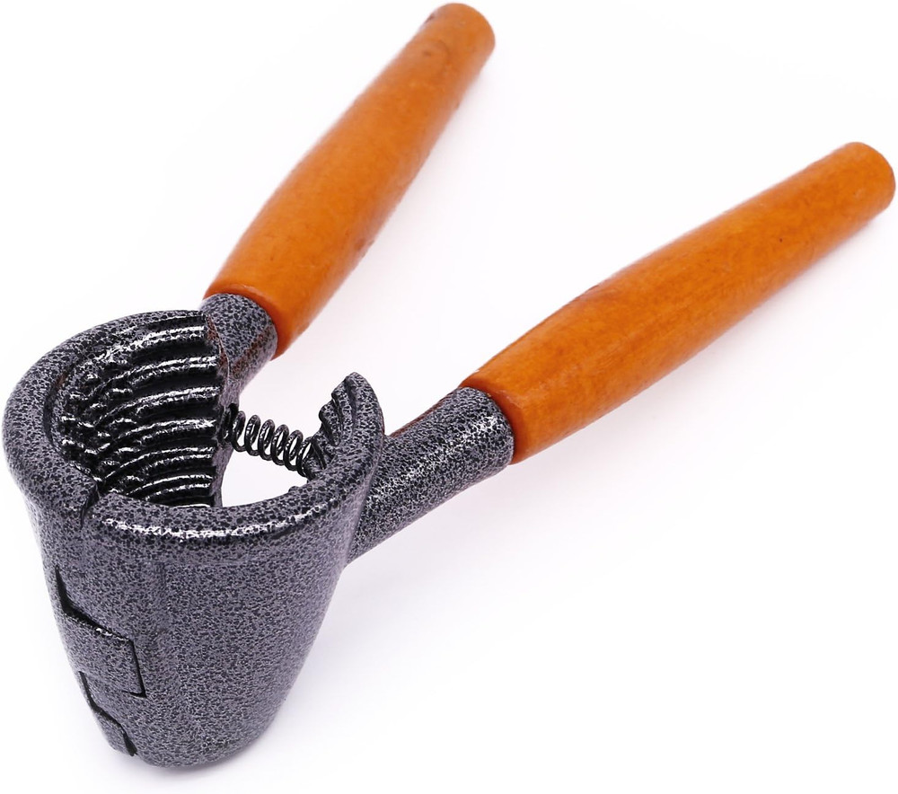 Heavy Duty Nutcracker Pecan Walnut Plier Opener Tool with Wood Handle