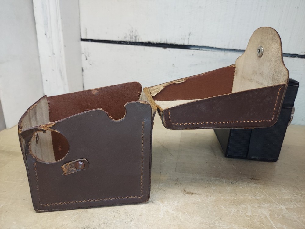 Vintage Bilora Box Camera With Leather Case