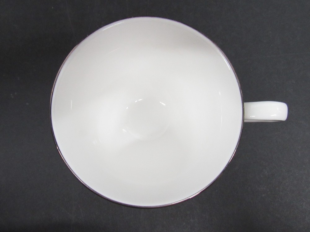 Lenox Artemis White & Silver Bone China Tea Cup Plates 5pc Single Place Setting