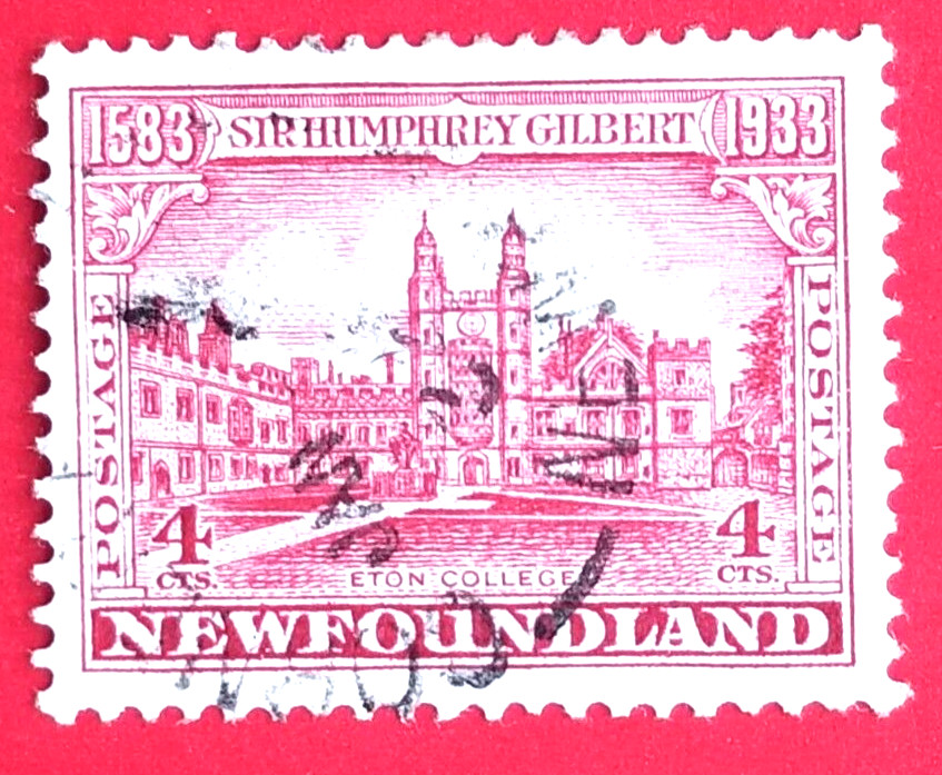 Canada Newfoundland #215 Sir Humphrey Gilbert Issue - Eton College Used