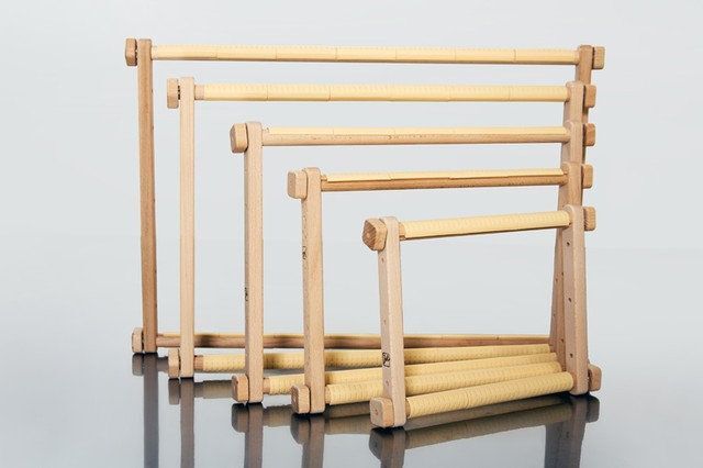 Adjustable Cross Stitch Frame Needlework Tapestry Wooden Scroll Frame Embroidery