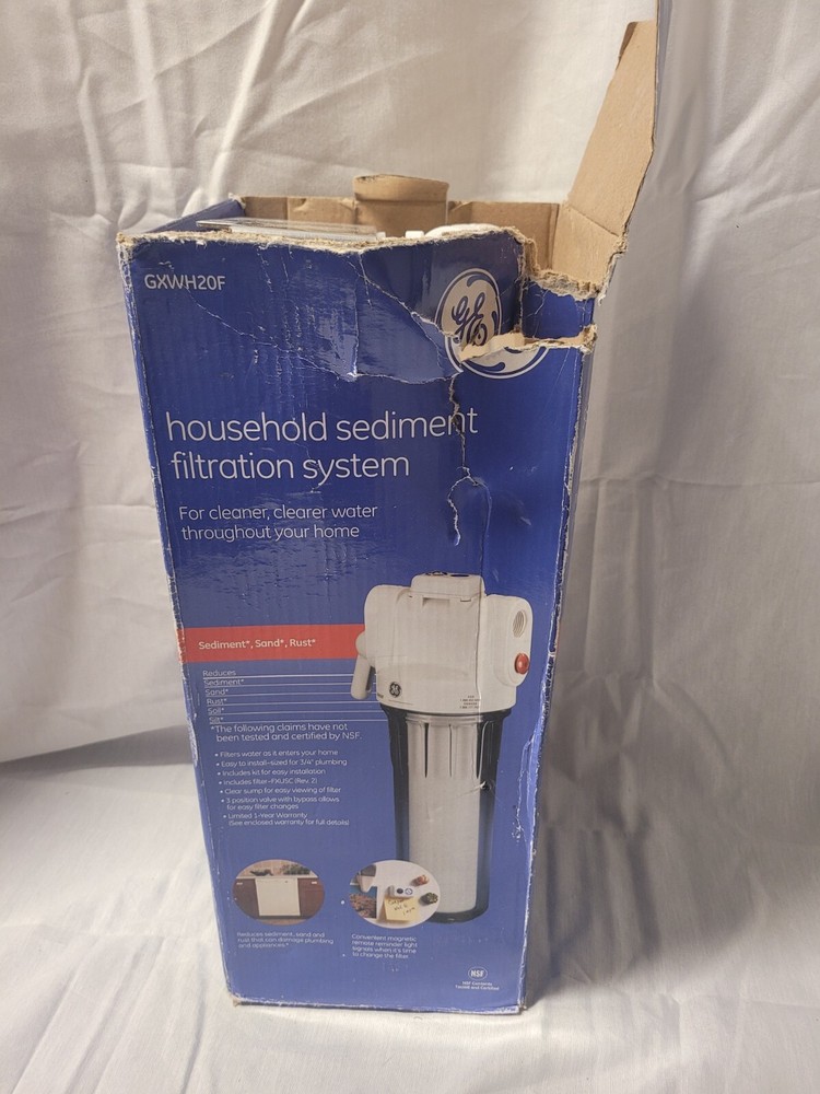GE HIGH FLOW HOUSEHOLD Water FILTRATION SYSTEM GXWH20S NEW