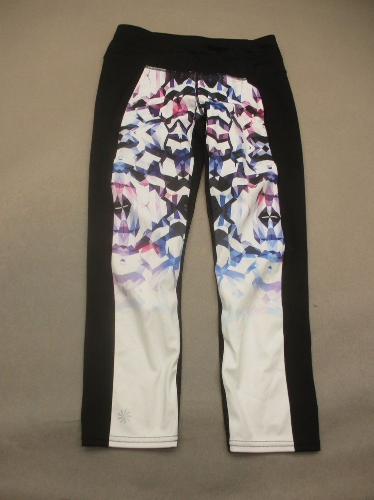 ATHLETA Size S Womens Back Pocket Stretch Pull On Athletic Cropped Leggings 400