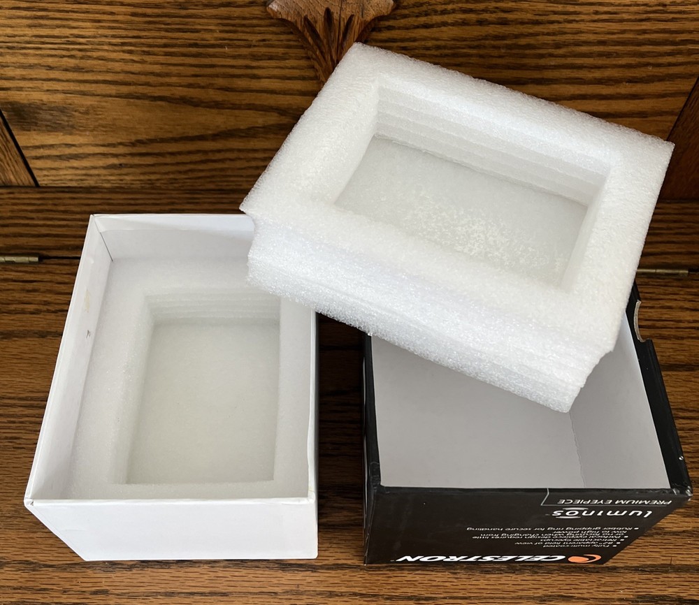 Celestron Luminos 23mm - 2” Eyepiece Box Model 93434 Empty Box Only for Storage