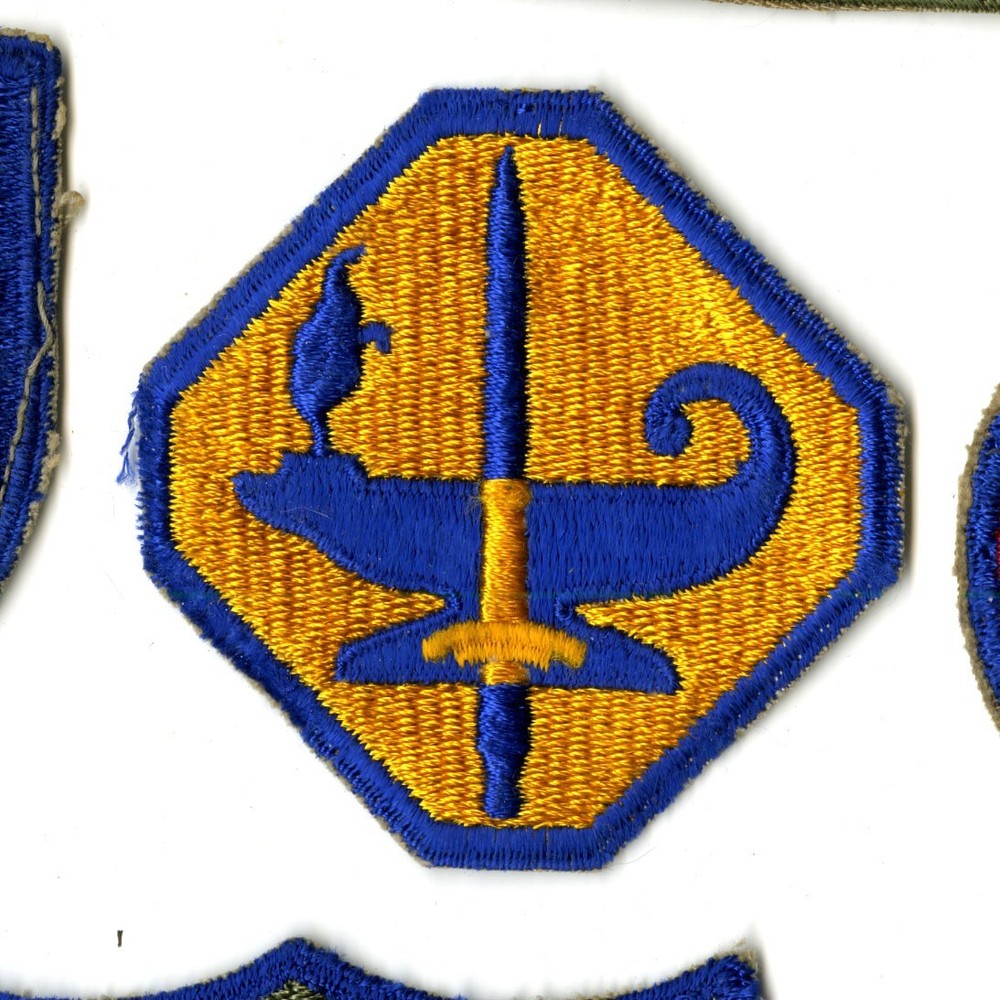 Army Specialized Training Program White Back Patch WWII Vintage