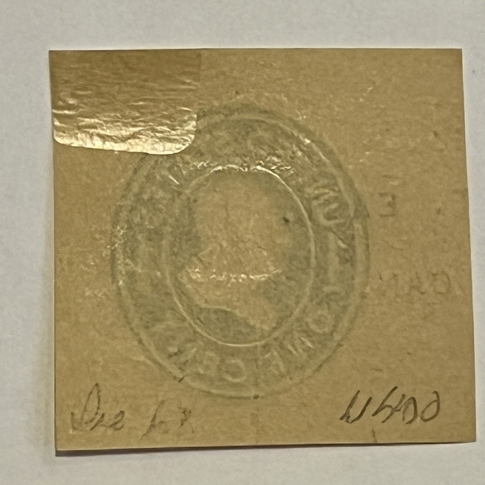 ERRORS EARLY CUT SQUARE WITH CRACK IN DIE BETWEEN "ONE" AND "CENT"