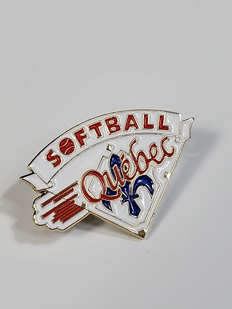 Softball Quebec Lapel Pin