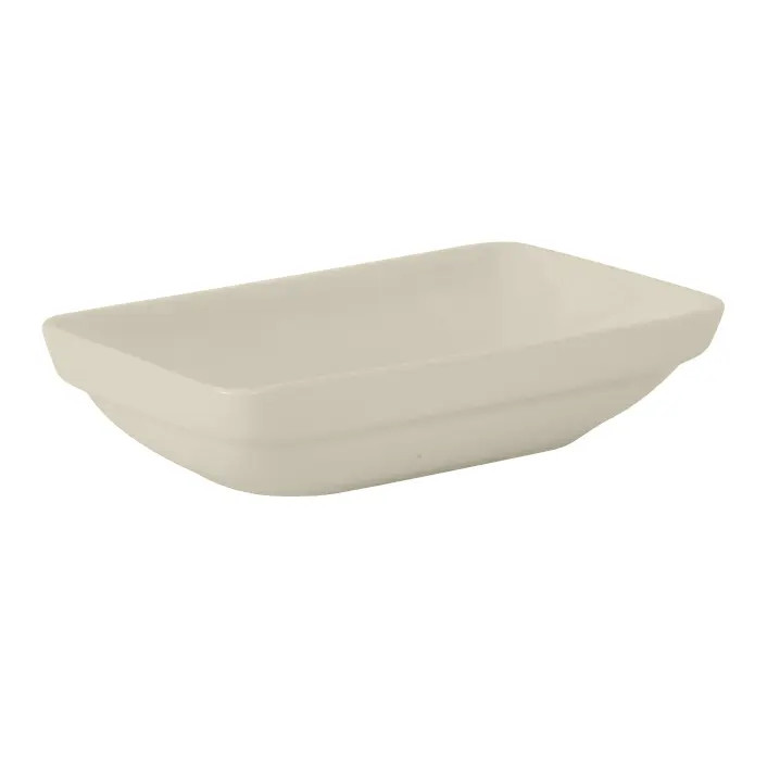 Tuxton China Inc 11 oz. Ceramic American White/Eggshell Rectangular Bowl