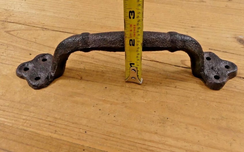 2 Rustic Cast Iron Antique Style Restore Barn Handles Gate Pull Door Handle