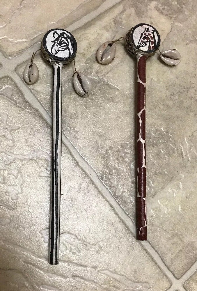 Tic Toc African Tabour Kamba Zebra & Giraffe Pencil Drum