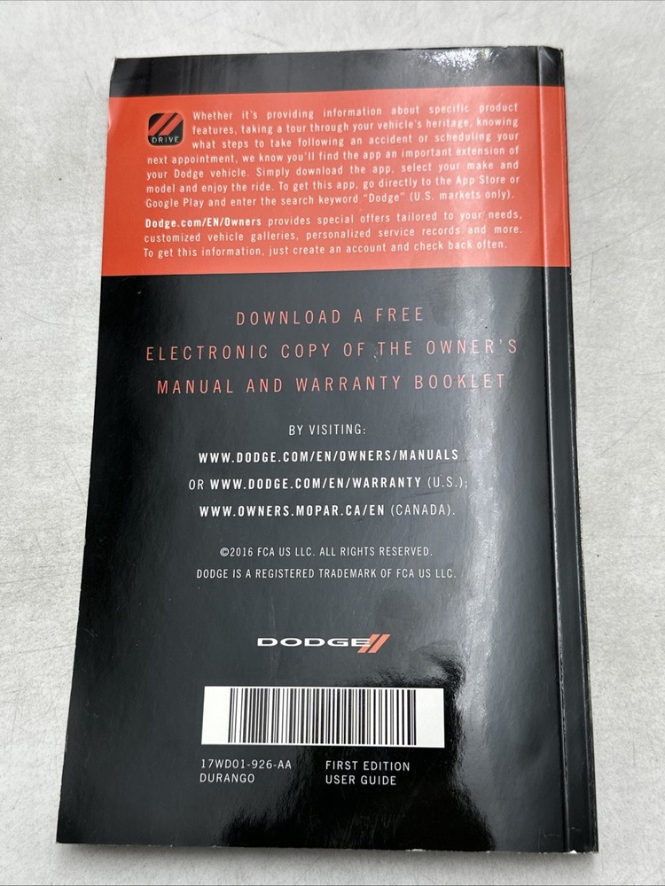 2017 Dodge Durango user guide