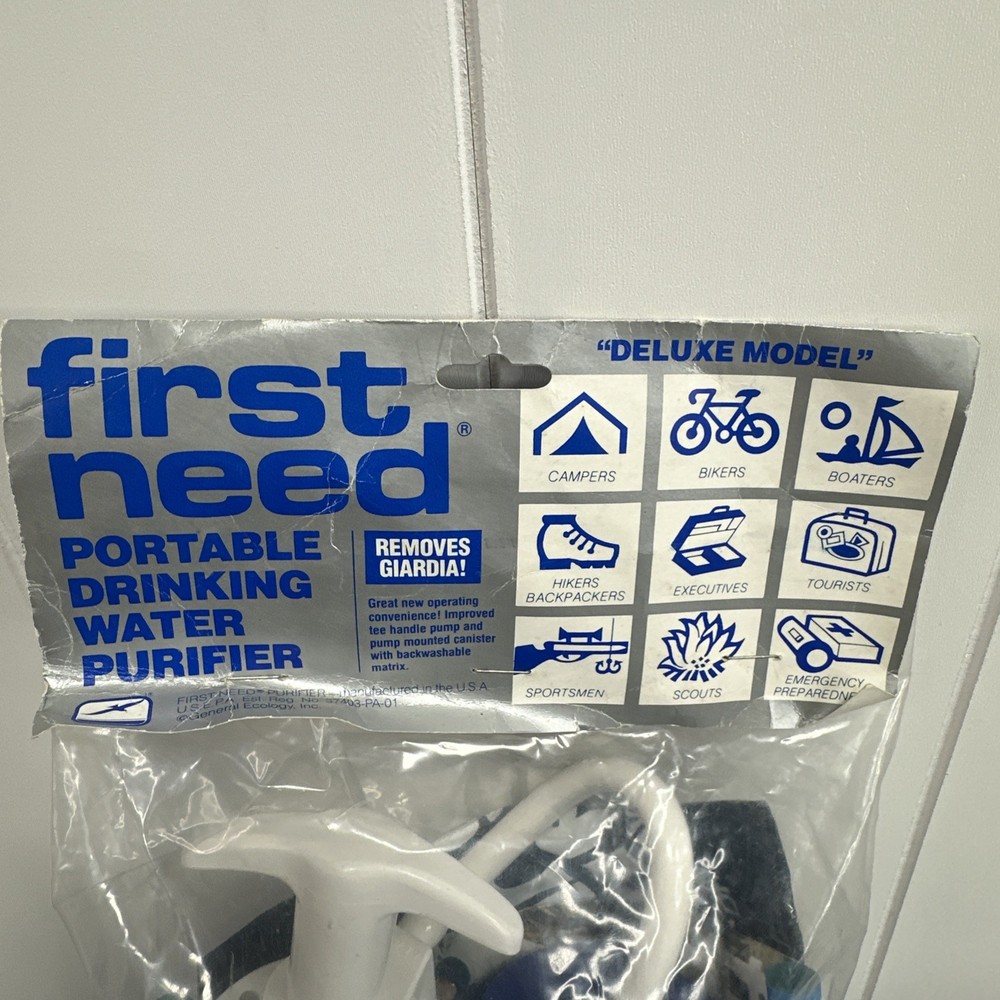 First Need Portable Water Purifier Microfilter Filter Pump Purification System