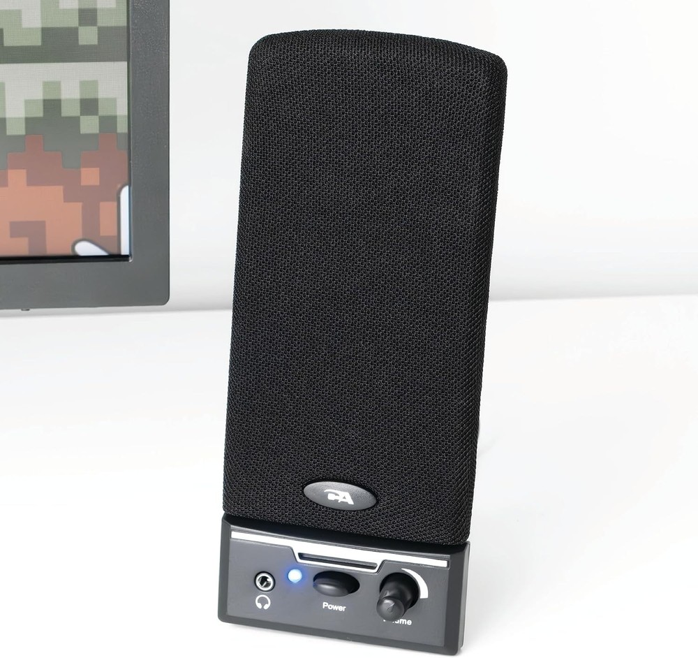 Compact CA-2014 Computer Speakers with Built-in Microphone for Clear Audio