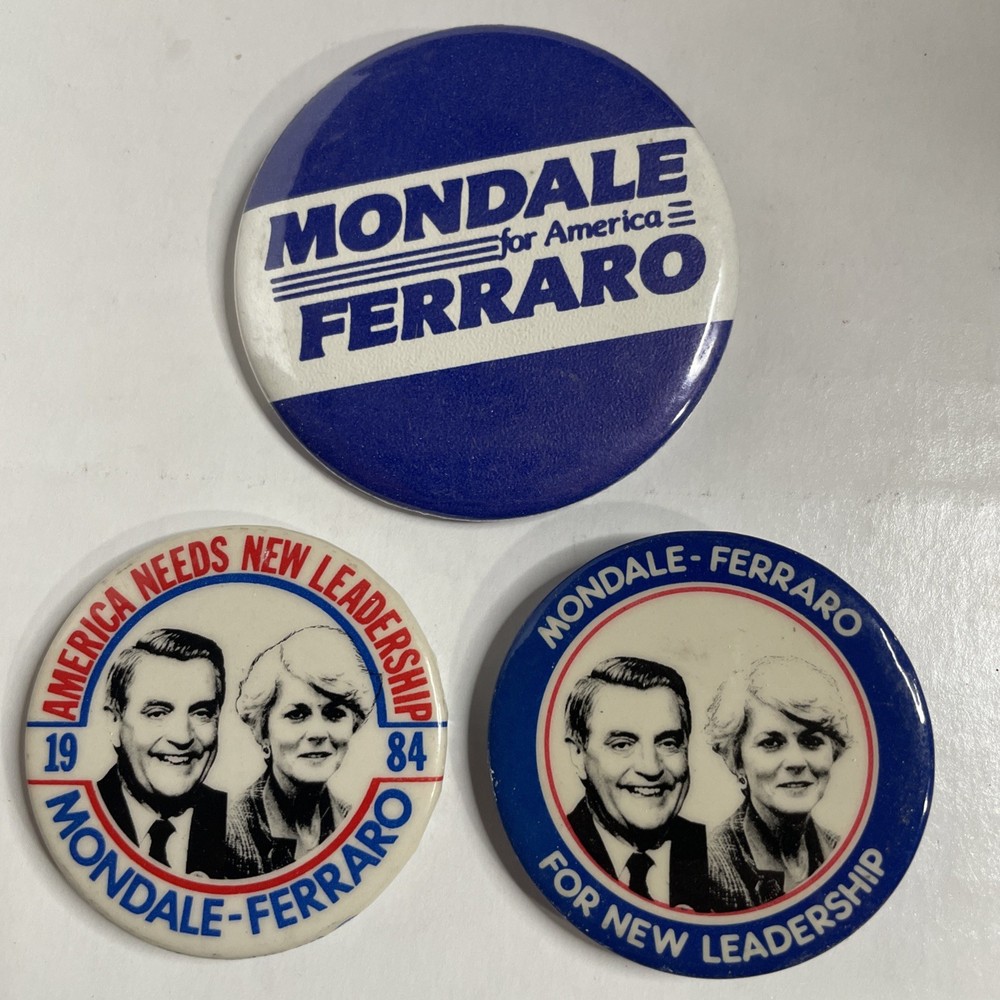 1984 Mondale-Ferraro Presidential Campaign Button Bundle