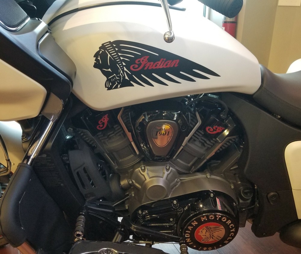 INDIAN CHALLENGER MOTORCYCLE FUEL TANK SIDE SCRIPT DECAL, STICKER, EMBLEM