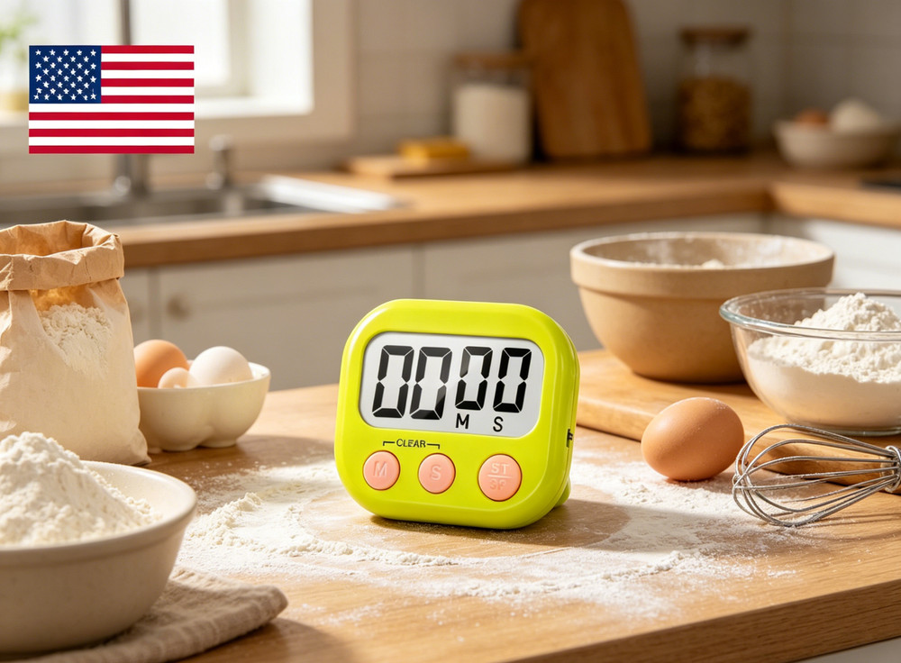 Multi-Function Countdown Timer Alarm Clock for Kitchen Baking & Student Study
