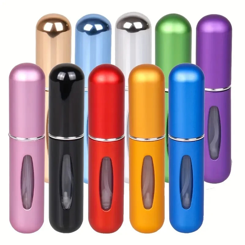 10Pcs Refillable Perfume Atomizer Spray Bottle Portable Mini Empty Atomizer