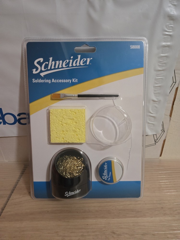 Schneider Soldering Accessory Kit: Tinner/Brush/Cleaner/Sponge New Missing Paste