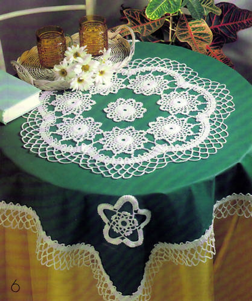 LOVELY Acanthus Tablecloth/ Doily/CROCHET PATTERN INSTRUCTIONS ONLY