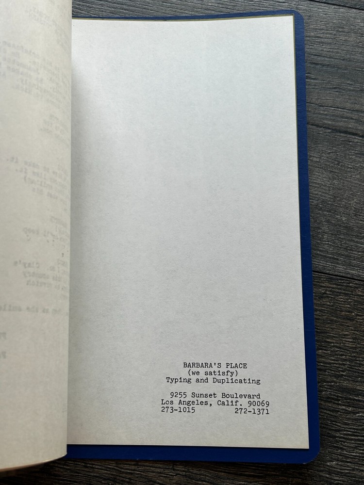 SEARCH TV Show Script Clayton Lewis Document Flowers Final Draft 1972 Norm Hudis