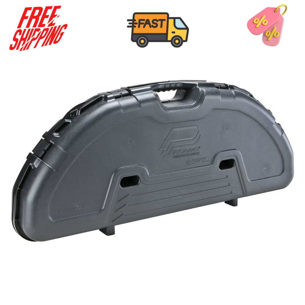 Protector Compact Bow Case Hard Archery Storage Lockable, Black