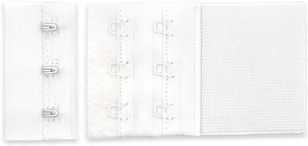 Womens Soft Bra Extender, White, 2-Inch US