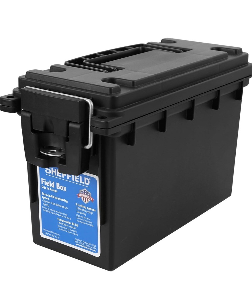 Sheffield Ammo Box Stackable .30 Cal Black US Made