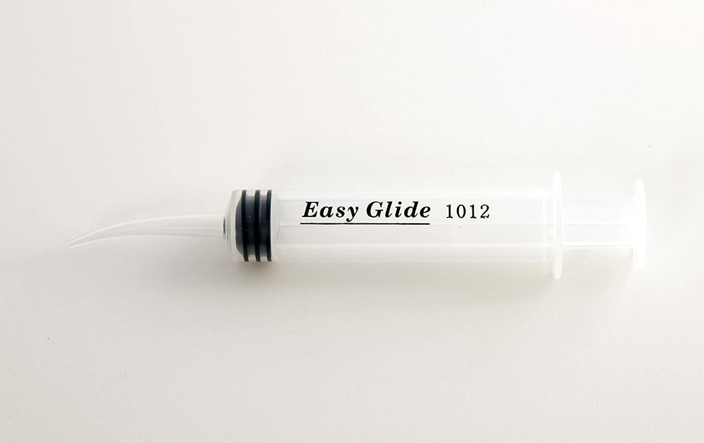 12cc Dental Irrigation Syringe with Curved Tip - 8 Pack