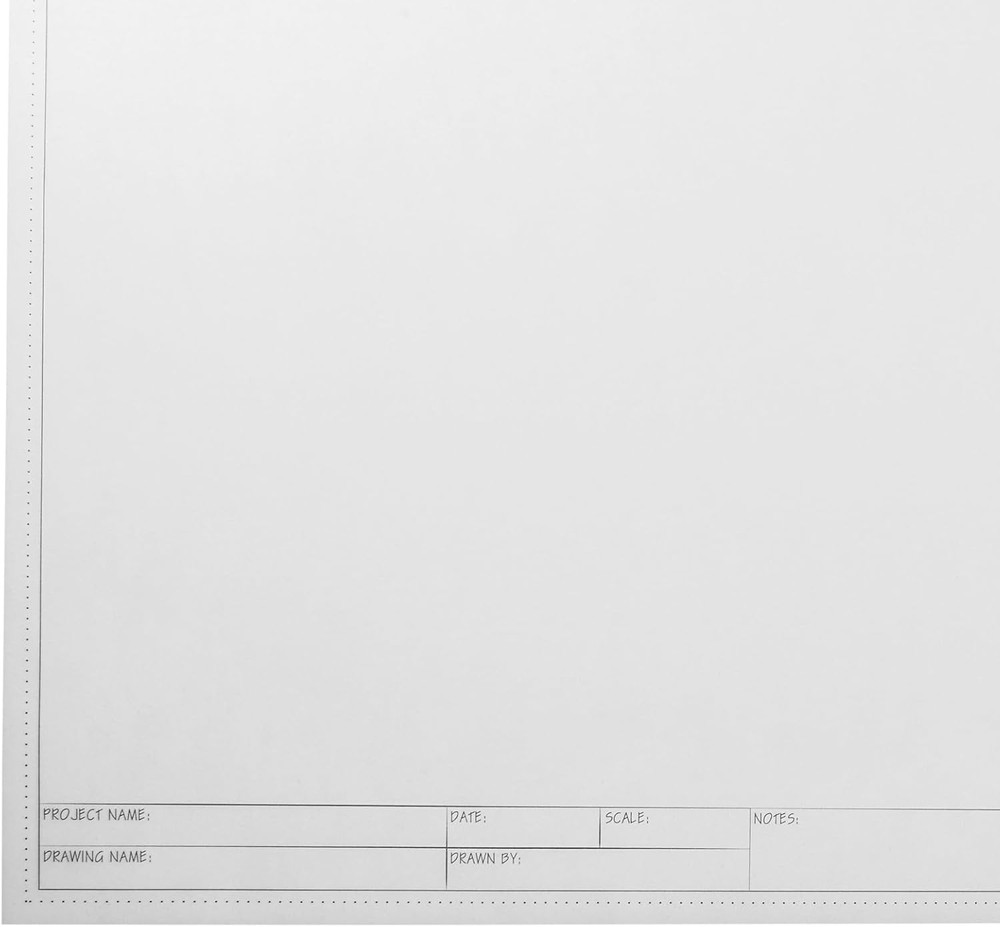 Architectural Drafting Vellum Paper Sheets - 11 X 17 In, 20 Sheets - Plain Trans
