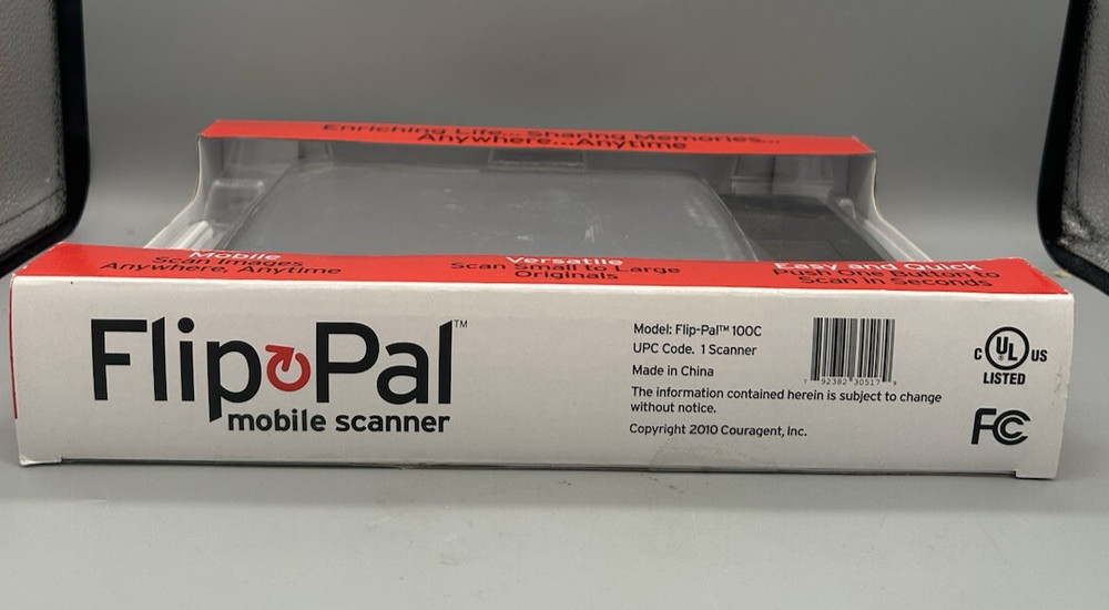 Flip Pal Mobile Scanner 100C Cordless Flatbed Scanner - Sealed