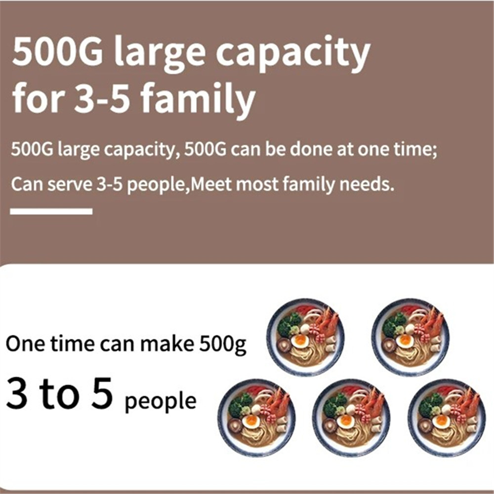 Electric Pasta Maker Automatic Noodle Making Machine with 9 Pasta Shape