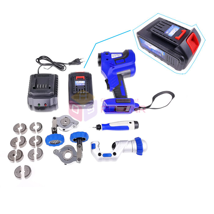Electric Battery power Expander Air Conditioning Copper Pipe Flaring Tool Kit