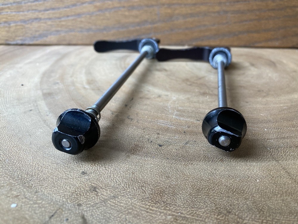 Vtg Control Tech Titanium Skewer Set Black Anodized Front Rear