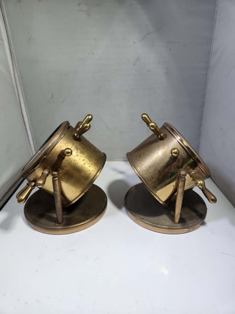 Chelsea Brass Ship Clock and Barometer Clock Set , Clock is Working