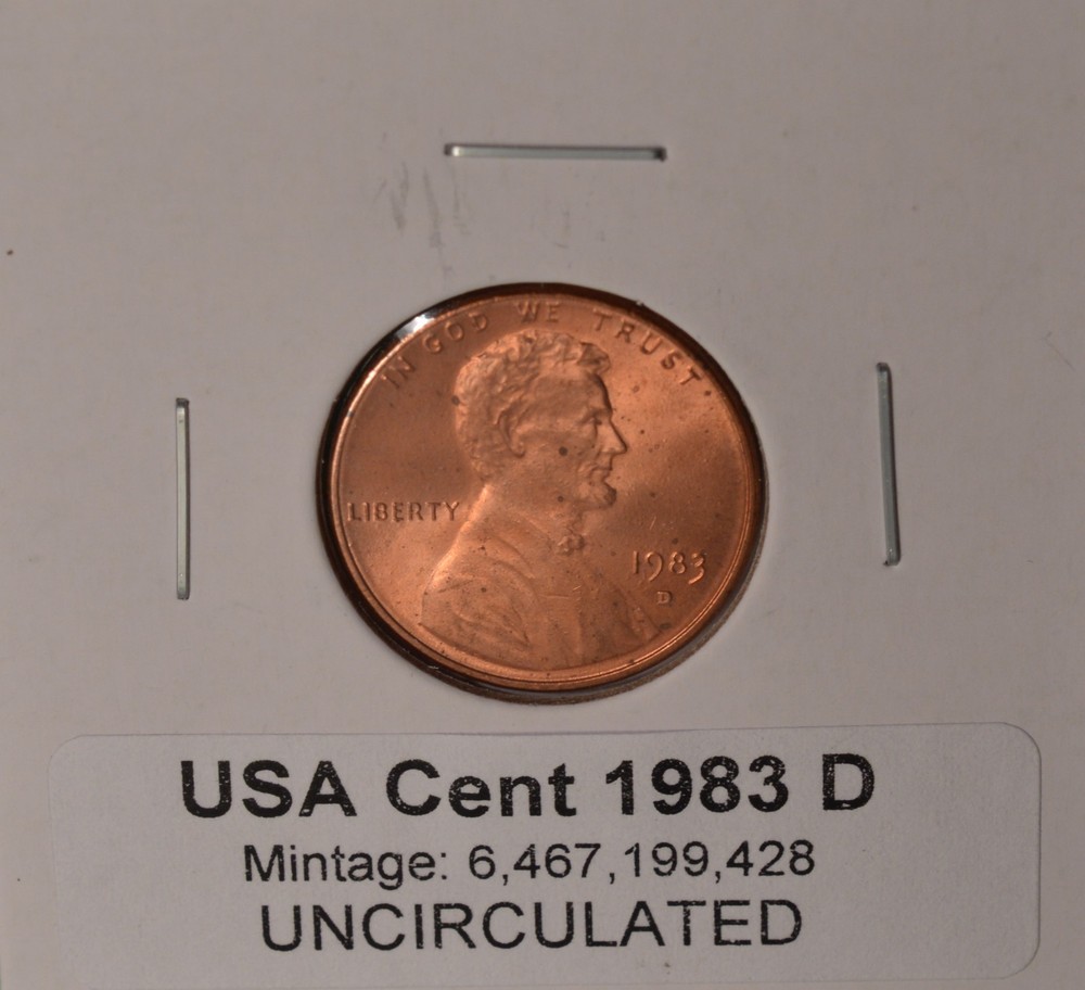 1983 D - USA Lincoln Cent - UNCIRCULATED 🇺🇸