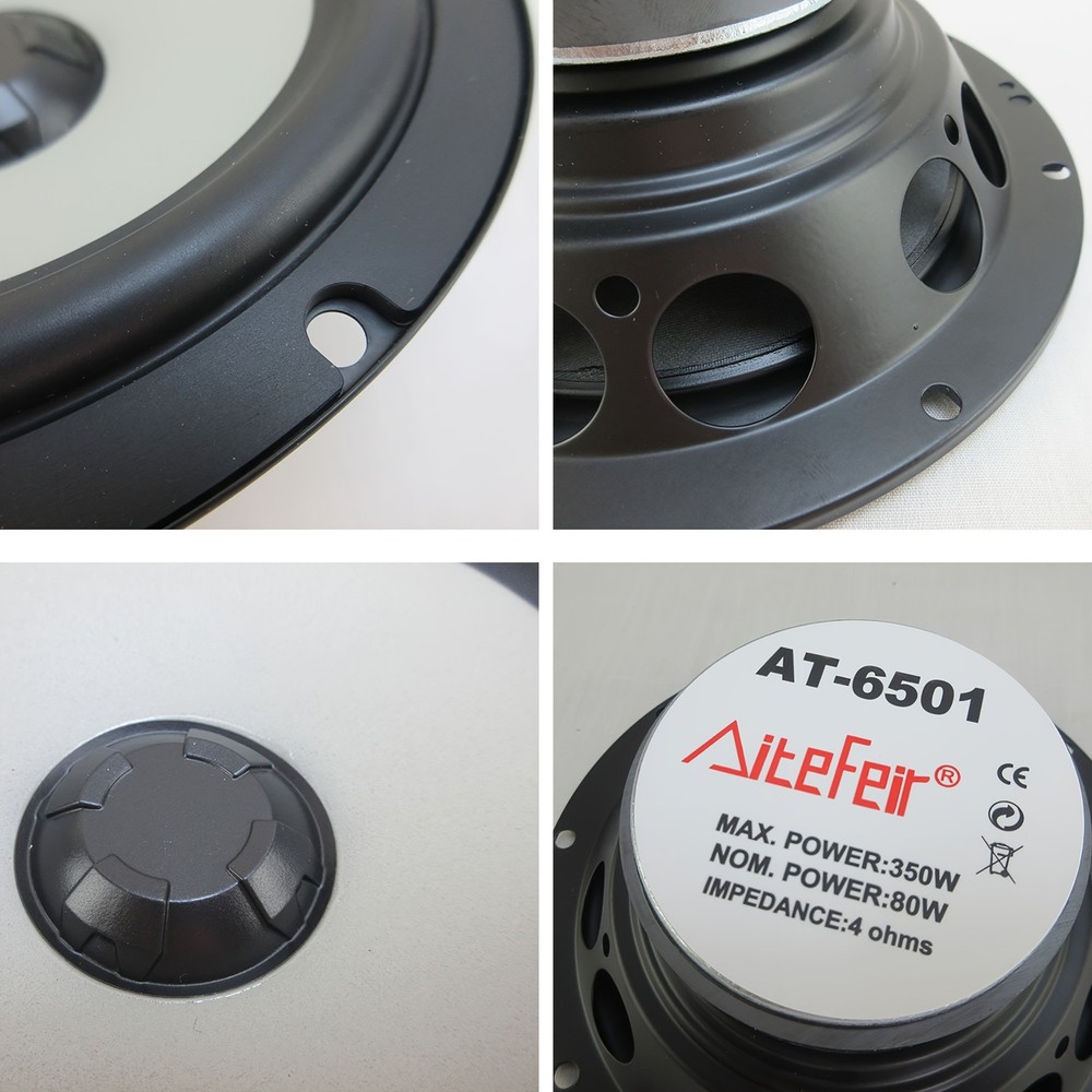 6.5 Inch 2 Way Active Component Speaker System 350W Max with External Crossovers
