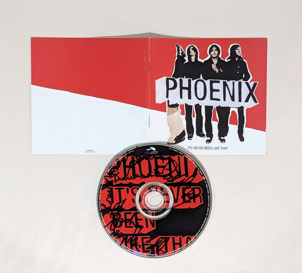 PHOENIX signed IT'S NEVER BEEN LIKE THAT compact disc CD THOMAS MARS +3 band COA